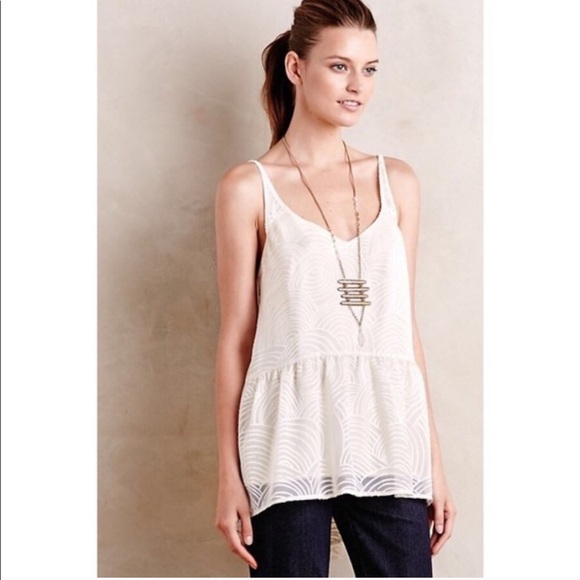 Anthropologie Tops - Anthropologie | HD in Paris Ivory Top Size L
